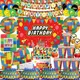 Building Blocks Themed Party Decoration Kids Birthday Party Paper Plates Cups Gift Bag Balloon Cake