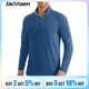 TACVASEN UPF 50+ Long Sleeve T-Shirt Men's Sun UV Protection 1/4 Zip T Shirts Fishing Swimming