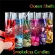 1Pc Smokeless Candles Ocean Shells Jelly Aromatherapy Essential Oil Wedding Candles