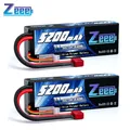 1/2pcs Zeee 2S 5200mAh Lipo Batteries 7.4V 50C Hardcase with T Plug for RC Car Truck Helicopter