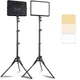 8/12 Inch LED Photography Video Light Panel Lighting Photo Studio Lamp Kit For Shoot Live Streaming