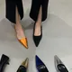 2024 Spring Pointed Toe Women High Heel Shoes Women Fashion Shallow Slip On Shoes Ladies Elgant