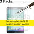 3PCS Glass screen protector for Samsung Galaxy Tab S2 8.0 SM-T719N SM-T710 SM-T715 tablet protective