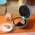 1 set scala 1/6 casa delle bambole in miniatura forno elettrico mini macchina per il pane modello accessori per mobili da cucina per la decorazione della casa delle bambole giocattoli