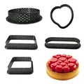 Mini Tart Ring Cake Tools Tartlet Mold Bakeware Circle Cutter Pie Ring Decor Perforated Household