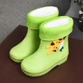 Unicorn Rain Boots Kids Boy Girls Rubber Boots New Cartoon Snow Boots For Children Waterproof Shoes