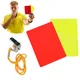 Soccer Referee Whistle Red and Yellow Card Tools Professional Football Soccer Ball Match Referee Kit