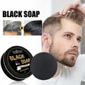 50g Black Hair Soap Bar Poly-gonum Smoothing Hair Darkening Shampoo Bar Regrow Hair Bar Gray White