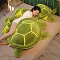 80cm Giant Green Tortoise Plush Toy Kawaii Animal Dolls Stuffed Soft Animal Sea Turtle Pillow