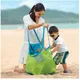 Portable Beach Bag Foldable Mesh Swimming Bag For Children Beach Toy Baskets Storage Bag Kids