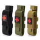 Tactical Cat First Aid Nylon Tourniquet Pouch Single Pistol Mag Bag Case Outdoor Hunting Knife