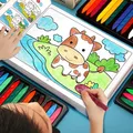 Random One 48 Pages Small Hand Coloring Book For 2-6-Year-Old Children Color Books For Kids Drawing