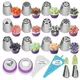 Stainless Steel Nozzles Set Silicone Pastry Bags DIY Cake Decorating Tips Set Mouth Icing Piping