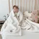 Fleece Baby Blanket Newborn Autumn Winter Swaddling Blankets Soft Warm Stroller Cover Bedding Bear