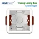 1 Gang Dry Lining Box For Gypsum Board Drywall Plasterboard 47mm Depth Wall Switch 86 Type BOX Wall