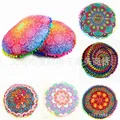 43CM Round Mandala Pillowcase Bohemian Cushion Cover Floor Cushion Pillows Cover Home Hotel Pillows