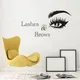 Eyes Wall Decal Lashes and Brows Home Bedroom Wall Decoration Art Mural Vinyl Stickers JZY022