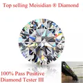 Meisidian 100% Promise Pass Positive Diamond Tester III D VVS 1 Carat Loose Moissanite Diamond