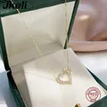 Korean Fashion Necklace for Women Heart Shaped Zircon Necklace Pendant Temperament Clavicle Chain