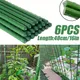 6 Pcs Plant Stakes Garden Sturdy Green Plant Sticks Tomato Sticks Supports for Potted Garden
