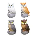 Owl Landscape Garden Decoration Miniature Owl Figurines Moss Landscape Mini Owl Figurines for Bonsai