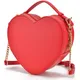 Heart Shape Bag Crossbody Purse for women Love Bag Zip Around Shoulder Bag Solid color handbag for