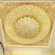 Custom Ceiling Mural Wallpaper 3D Stereo Golden Diamond Flower Zenith Fresco Living Room Hotel