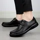 Men Oxfords Genuine Leather Dress Shoes Brogue Lace Up Mens Casual Shoes Luxury Brand Moccasins