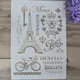 A4 DIY Craft Vintage Paris Stencils For Wall Painting Scrapbooking Stamping Album Decorative