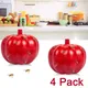 4pcs Fruit Fly Trap Red Pumpkin Shape Fruit Fly Killer Home Kitchen Non-Toxic Gnat Killer Fly