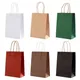 10 Pcs Kraft Bag Paper Gift Bags Reusable Grocery Shopping Bags for Packaging Craft Gifts Wedding