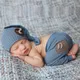 Newborn Photography Clothing Top Knot Hat+Pants 2Pcs/set Baby Boy Girl Photo Props Accessories