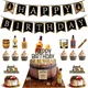 Whiskey Cupcake Toppers Aged to Perfection Party Supplies for Whiskey Party Man 40th 50th Happy