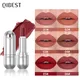QIBEST Brand Professional Lips Makeup Waterproof Matte Sexy Red Pigment Lipstick Long Lasting Lip