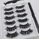 6 pairs of magnetic eyeliner pencil hair frying high imitation mink curling thick false eyelash suit