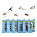 5-Pack Fly Fishing Flies Fishing Lures Flies Waterproof Fishing Fly Lures with Hooks