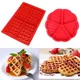 1 pcs Waffle Makers For Kids Silicone Cake Mould Waffle Mould Silicone Bakeware Set Nonstick