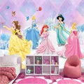 Milofi custom 3d cartoon wallpaper castle princess wallpaper mural children girl theme room bedroom