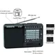 XHDATA D-328 Portable Radio AM FM SW 12 Bands Pocket Radio with DSP/MP3 Music Player and TF Card