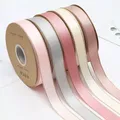 2.3cm 25 Yards Double Gold Edged Double-Sided Polyester Tape Ribbon Gift Flower Packaging Ribbon