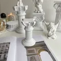 Doric Roman Pillar Nordic Gypsum Decoration Home Mini Gypsum Pillar Candlestick INS Sense of