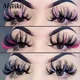 Fluffy 25MM Mink Eyelashes Colored Lashes With Glitter Bulk Wholesale Pink White Red Blue 5D Mink