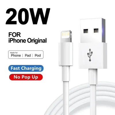 Fast Charging USB Cable For Apple iPhone X XR XS 14 8 7 6S 6 Plus 13 12 11 Pro Max SE iPad USB Data Cord Charger Cable 1m 2m 3m