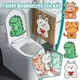 New Toilet Deodorization Sticker Cartoon Felt Toilet Deodorization Self Sticker Bathroom Toilet