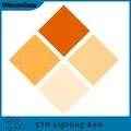 50x40cm CTO Lighting Gels Photo Gel Filters for Photography Red Head Strobe Flashlight Orange Series