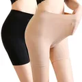 Women Safety Short Pants Summer High Waist Anti Chafing Soft Boyshorts Panties Plus Size Seamless