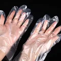 Disposable gloves food catering baking beauty hairdressing plastic transparent thickened pe gloves