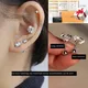 2-8mm D Color 2.0 Carat 100% Moissanite Stud Earrings for Women Screw Thread Ear Studs Stainless