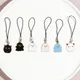 Cartoon Metal Anime Ghost Demon Phone Rope Keychain Lovers Mobile Phone Charms Cute Keychains Strap