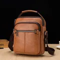 Borsa da uomo di marca di lusso borsa a tracolla Vintage da uomo per borsa a tracolla in pelle da